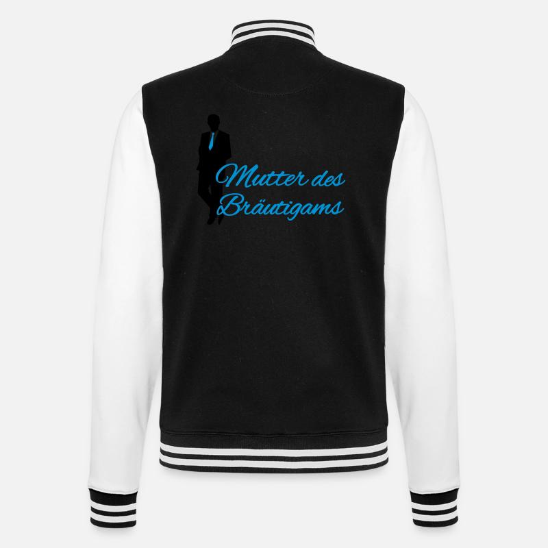 Mutter des Bräutigams - College-Sweatjacke - Schwarz/Weiß