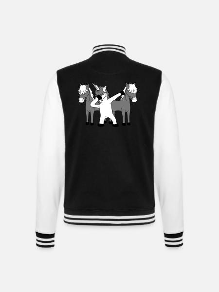 be different anders team crew party dabbing unicor - College-Sweatjacke - Schwarz/Weiß