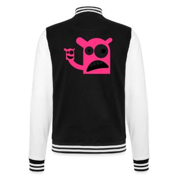 Ein Monster mit einer Monster-Puppe - College-Sweatjacke - Schwarz/Weiß - Hinten - Marisol (170cm)