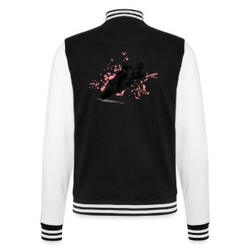Supermoto Racing - College-Sweatjacke - Schwarz/Weiß - Hinten - Marisol (170cm)