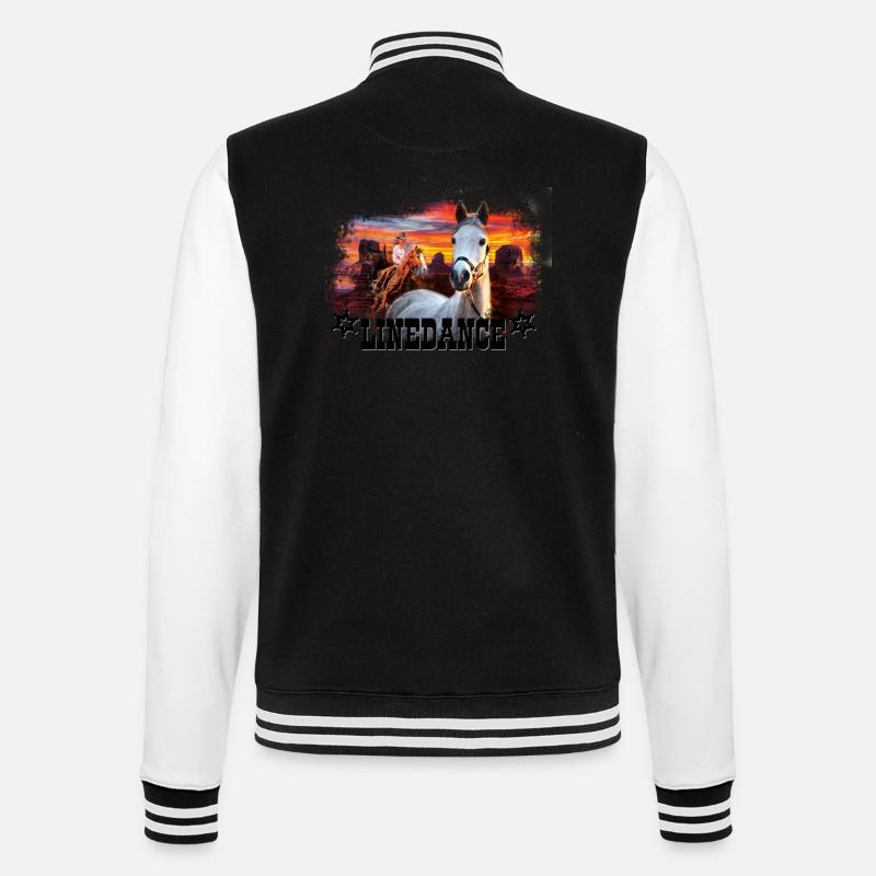 kl_linedance17 - Veste Teddy - noir/blanc