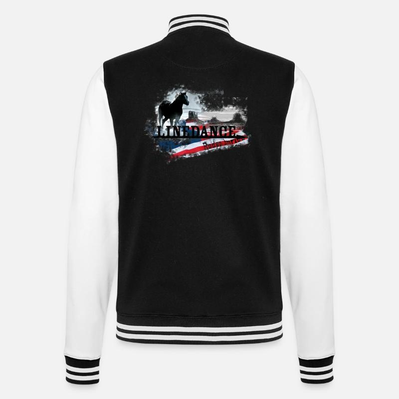kl_linedance30 - College-Sweatjacke - Schwarz/Weiß