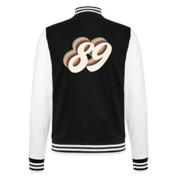 89th anniversary vintage - College Sweat Jacket - black/white - Back - Marisol (170cm)