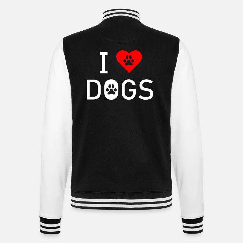 Chien Hund - Veste Teddy - noir/blanc