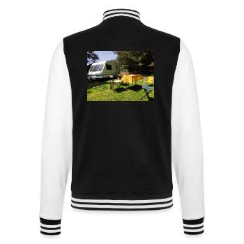 Caravan in the sun - College Sweat Jacket - black/white - Back - Marisol (170cm)