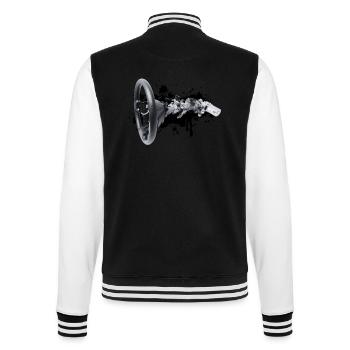 Addicted to cornering - The art of steering - College Sweat Jacket - black/white - Back - Marisol (170cm)