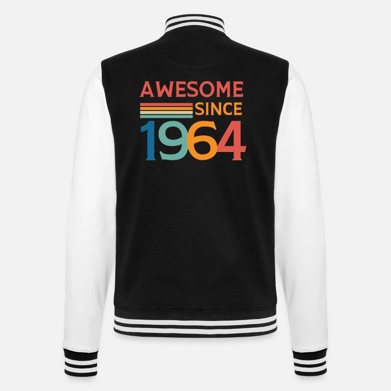 Awesome since 1964 - Veste Teddy - noir/blanc