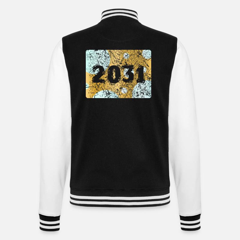 Année 2031 - Veste Teddy - noir/blanc