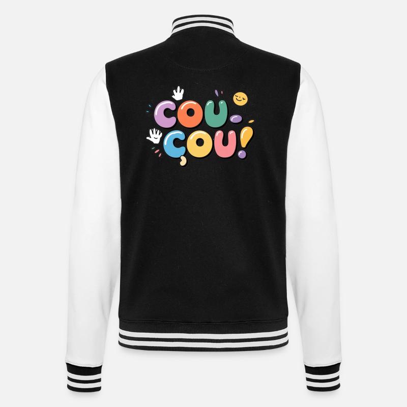 Coucou - Message en Douceur - Veste Teddy - noir/blanc