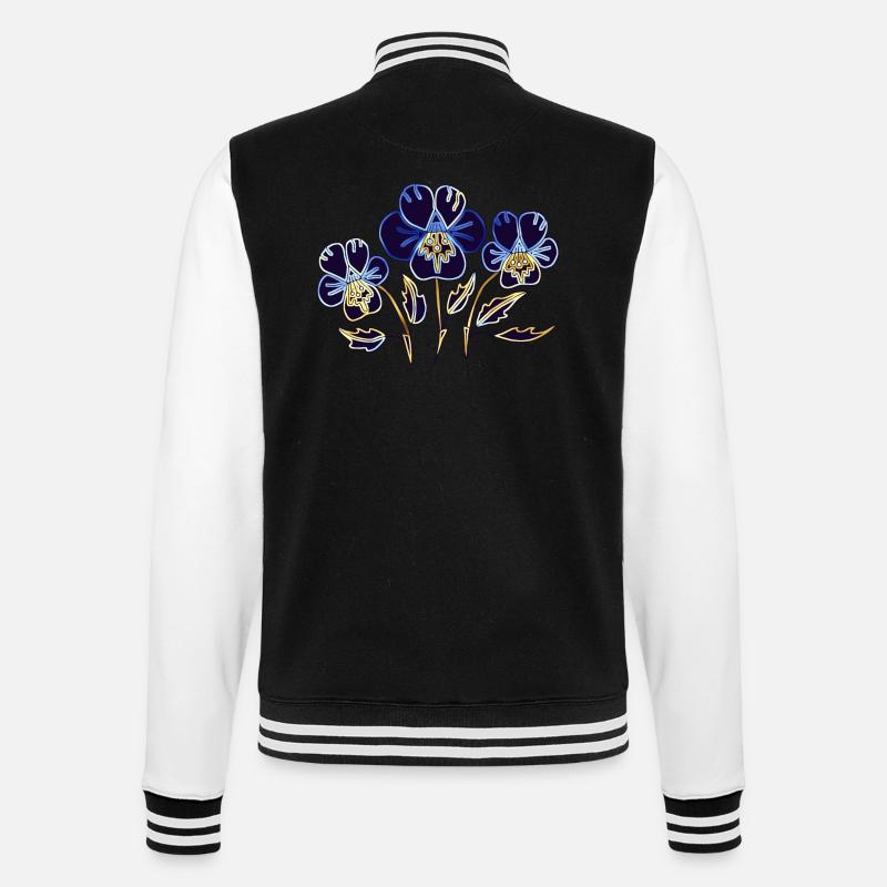 Fleur - Veste Teddy - noir/blanc