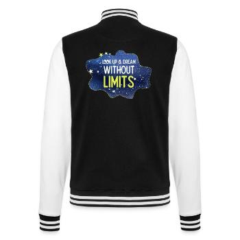 Levez les yeux et rêvez sans limites - Veste Teddy - noir/blanc - Dos - Marisol (170cm)