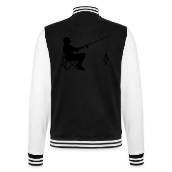 angler - College-Sweatjacke - Schwarz/Weiß - Hinten - Marisol (170cm)