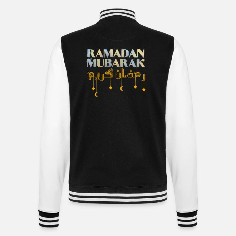 Ramadan Mubarak - College-Sweatjacke - Schwarz/Weiß