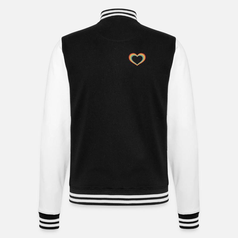 Petit cœur d’orgueil - Veste Teddy - noir/blanc