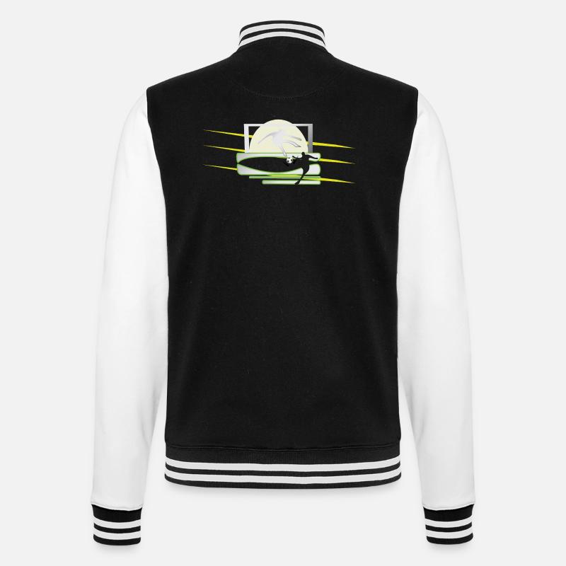 Kicker Ball Graphics - College Sweat Jacket - black/white