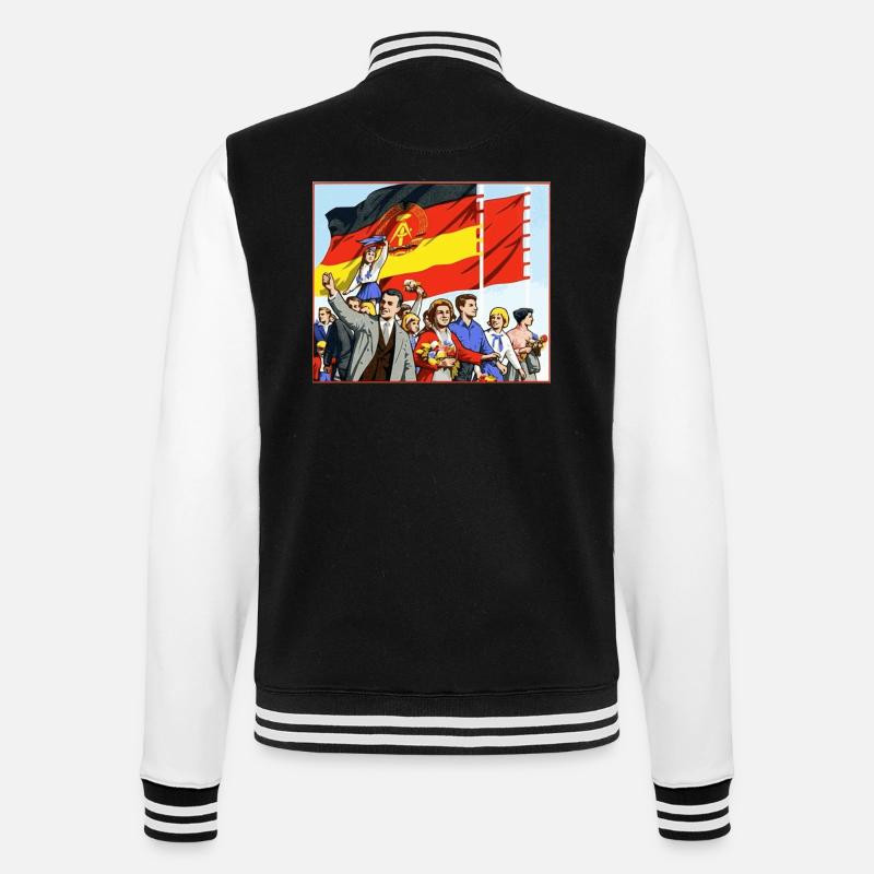 DDR parade - College Sweat Jacket - black/white