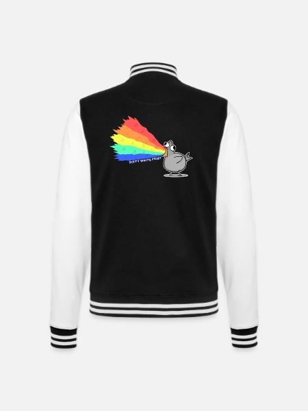 Zaubertaube MP - College-Sweatjacke - Schwarz/Weiß