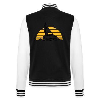 sonne sonnenuntergang sonnenaufgang segeln boot sc - College-Sweatjacke - Schwarz/Weiß - Hinten - Marisol (170cm)