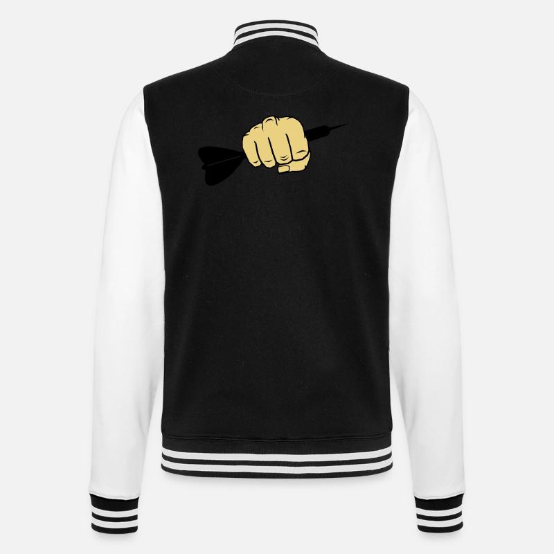 dart_faust_002 - College-Sweatjacke - Schwarz/Weiß