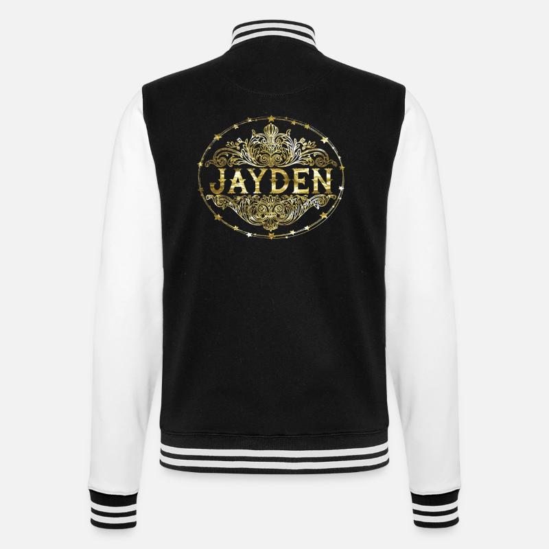 Jayden - Veste Teddy - noir/blanc