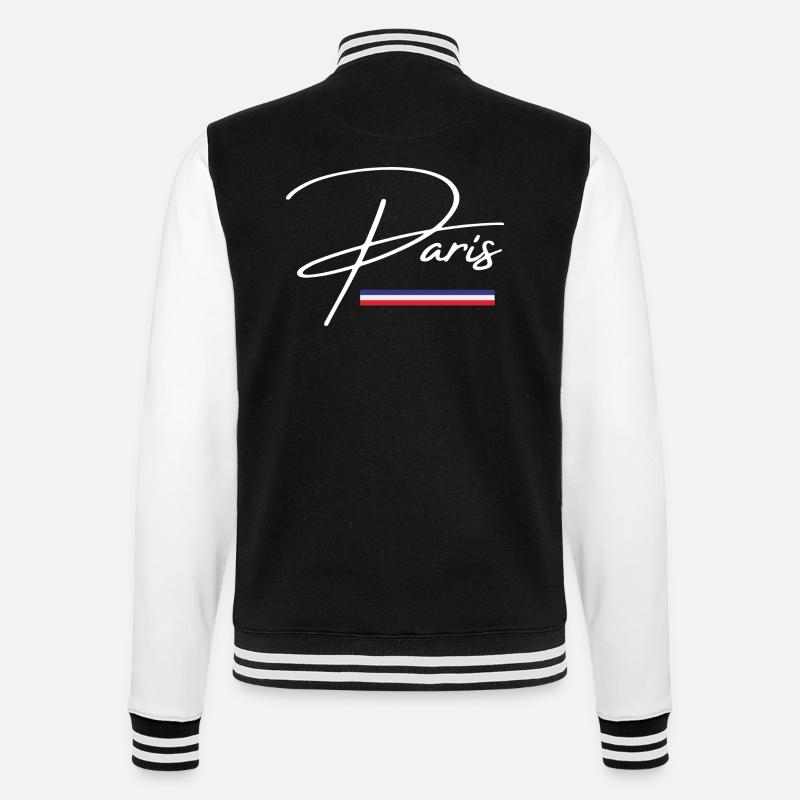 Paris gift idea - College Sweat Jacket - black/white