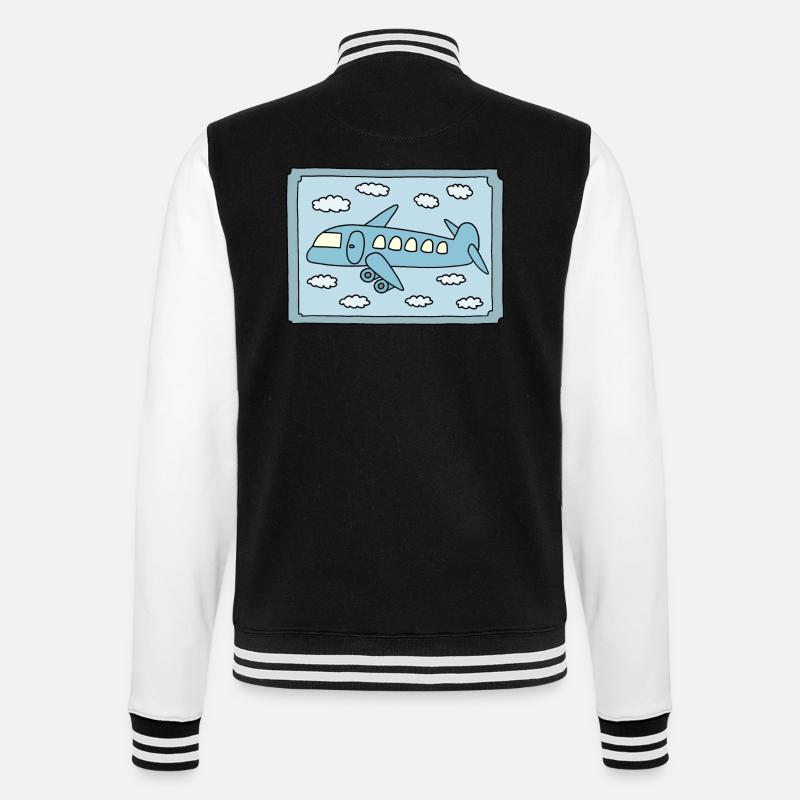 Conception d’avions - Veste Teddy - noir/blanc