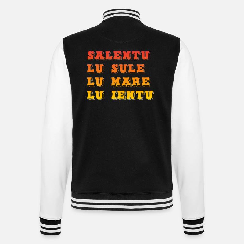 Salentu - Lu sule Lu mare lu ientu - College Sweat Jacket - black/white