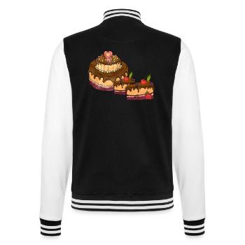 Cake - College Sweat Jacket - black/white - Back - Marisol (170cm)