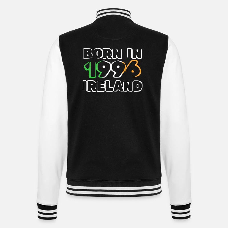 1996 - College-Sweatjacke - Schwarz/Weiß