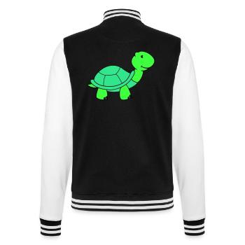turtle - College Sweat Jacket - black/white - Back - Marisol (170cm)