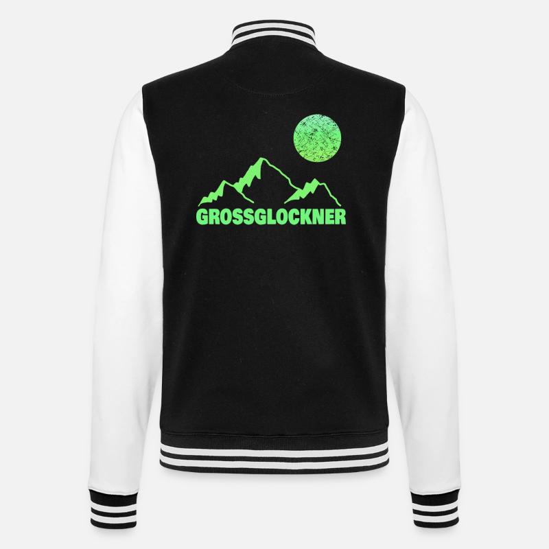 Klettern Grossglockner - College-Sweatjacke - Schwarz/Weiß