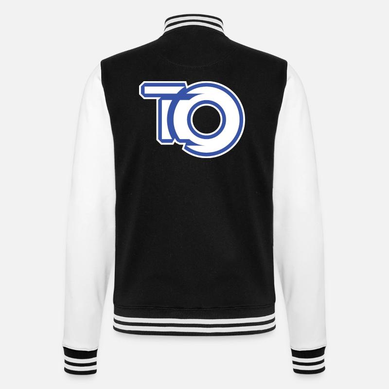T O Graffiti Style - College Sweat Jacket - black/white
