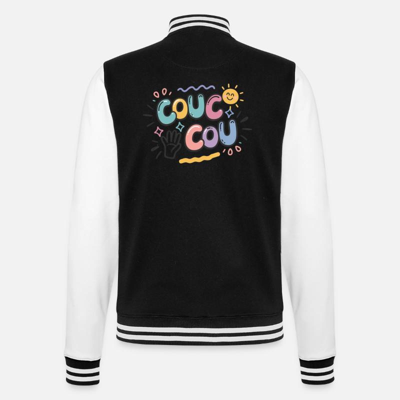 Coucou - Style Décontracté - Veste Teddy - noir/blanc