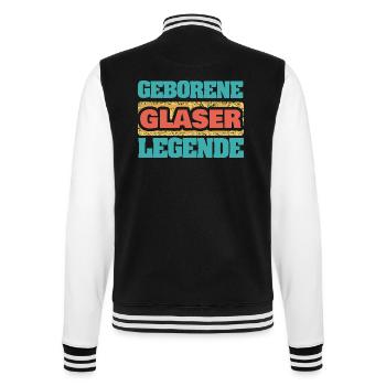 Gift for glaziers - College Sweat Jacket - black/white - Back - Marisol (170cm)