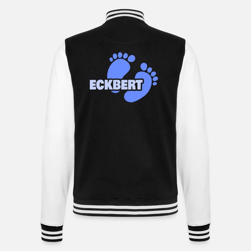 Gift for Eckbert - College Sweat Jacket - black/white