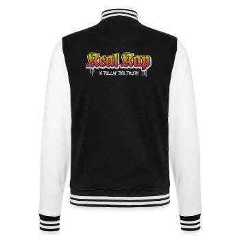 Real Rap - College-Sweatjacke - Schwarz/Weiß - Hinten - Marisol (170cm)