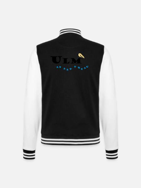 Ulm - College Sweat Jacket - black/white