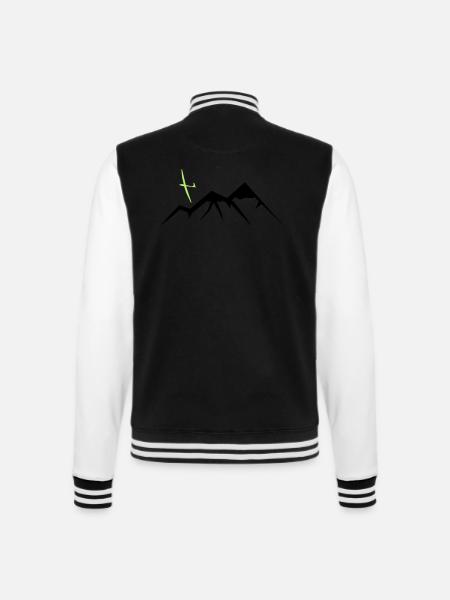 Mountain Soaring - College-Sweatjacke - Schwarz/Weiß