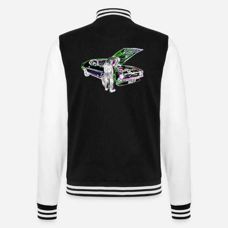 Schrauber Iinvert - College-Sweatjacke - Schwarz/Weiß