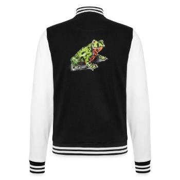 unke - College-Sweatjacke - Schwarz/Weiß - Hinten - Marisol (170cm)