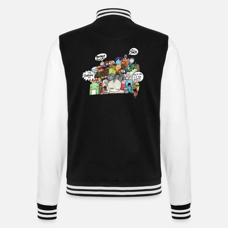 concentration - Veste Teddy - noir/blanc