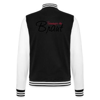 trauzeugin_der_braut - College Sweat Jacket - black/white - Back - Marisol (170cm)
