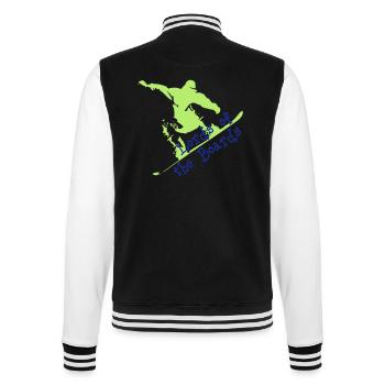 Lord's boards - College Sweat Jacket - black/white - Back - Marisol (170cm)