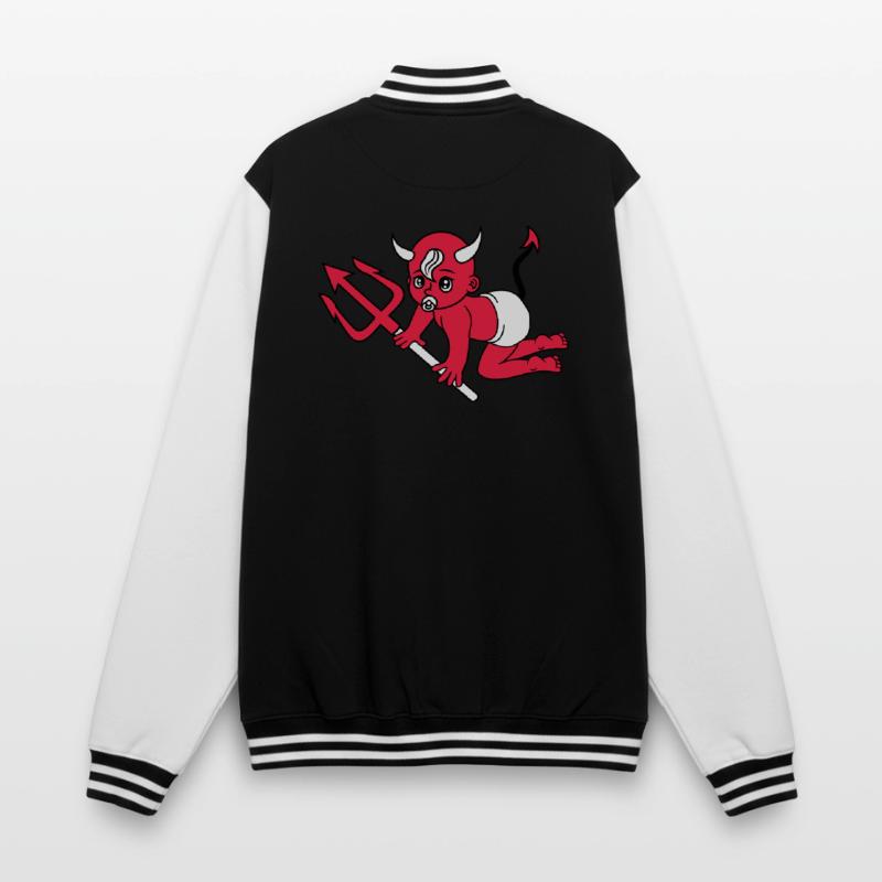 evil devil demon hell devil satan crawling pacifie College Sweat Jacket