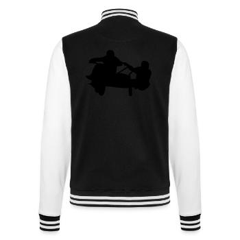 Sidecarcross - Motocross - College-Sweatjacke - Schwarz/Weiß - Hinten - Marisol (170cm)