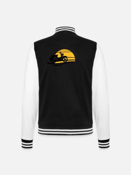 Fahrzeug - Schwalbe Sonne - College-Sweatjacke - Schwarz/Weiß
