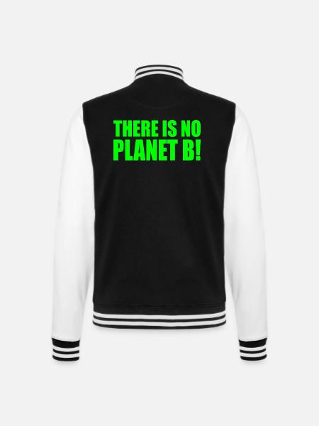 There is no planet B - College sweatjakke - sort/hvid