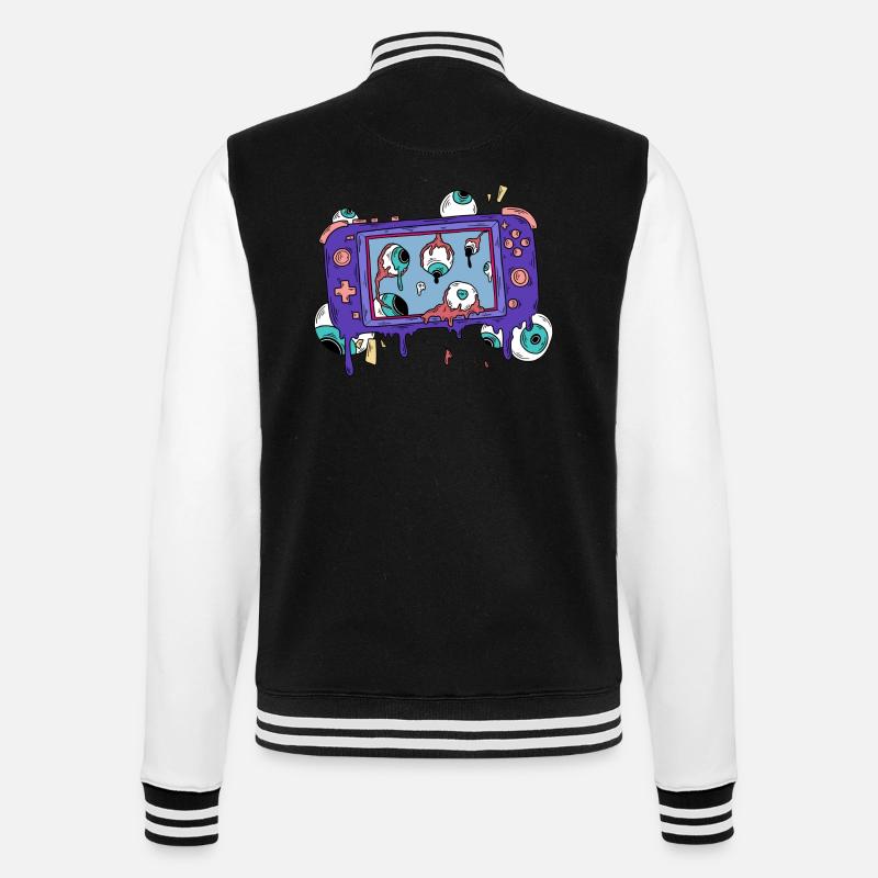 ZOMBIE SPIELEKONSOLE GAME CONTROLLER - College-Sweatjacke - Schwarz/Weiß