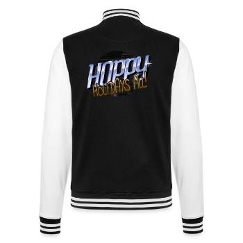Joke Dinosaur Fan Present Idea Bodybuilder Quote - College Sweat Jacket - black/white - Back - Marisol (170cm)