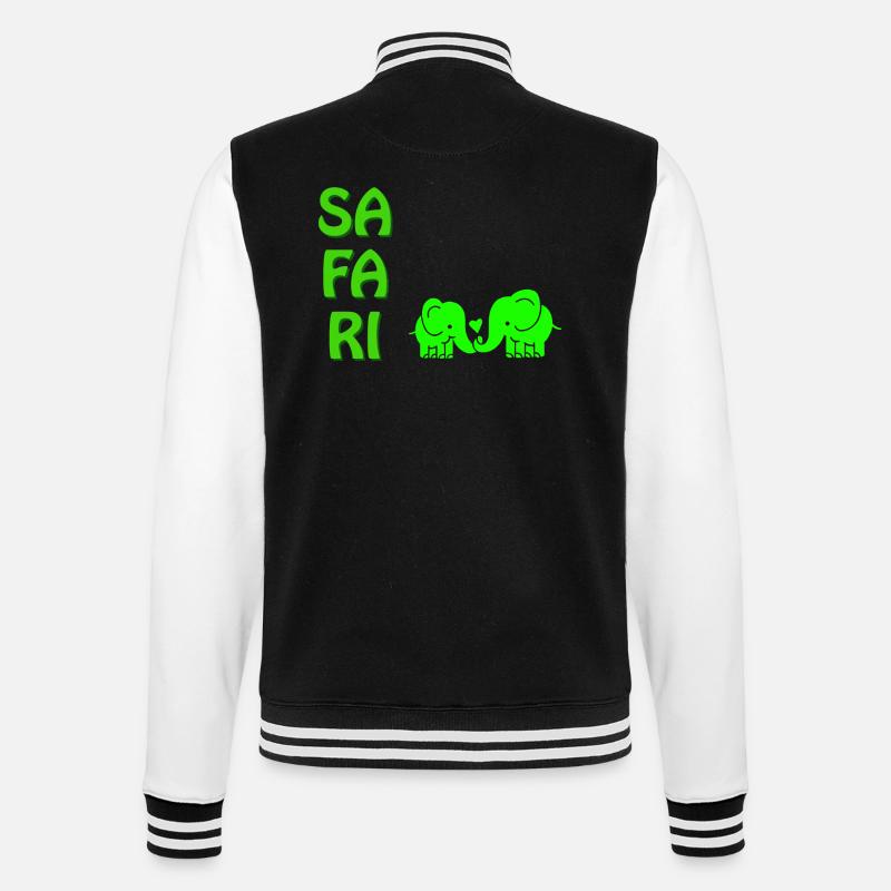 SA FA RI - College-Sweatjacke - Schwarz/Weiß